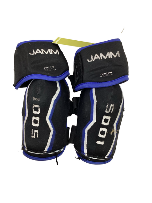 Vist Large View of Product Image Which is Used JAMM SOO1 ARM PADS Lacrosse Arm Pads/Guards Navy Blue Junior