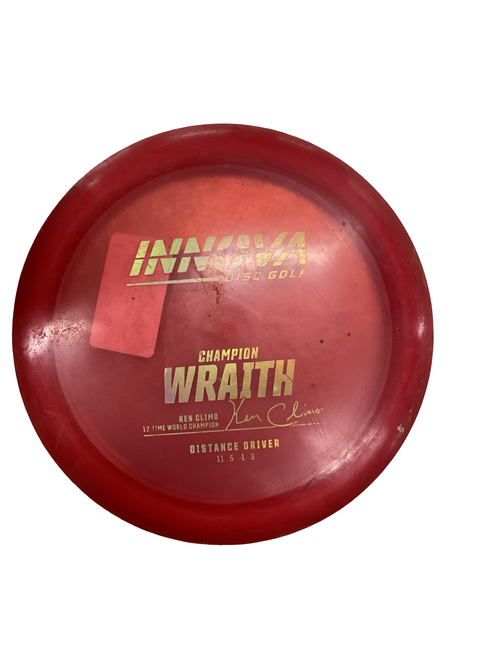 Vist Large View of Product Image Which is Used Innova CHAMPION WRATH Disc Golf Driver Red