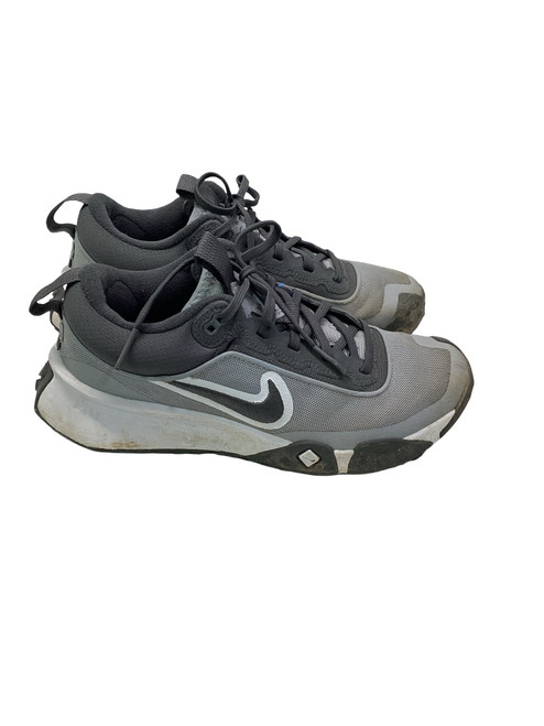 Vist Large View of Product Image Which is Used Nike AIR DIAMOND TURF SHOES BB/SB Cleats Grey Senior 6.5