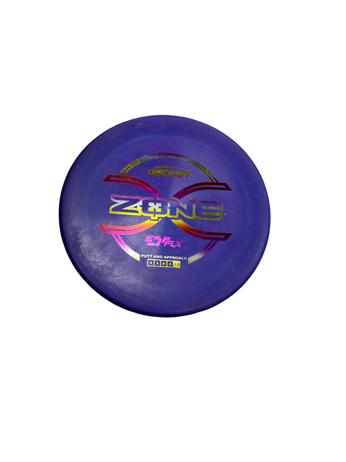 Vist Large View of Product Image Which is Used Discraft ZONE Disc Golf Putter Purple