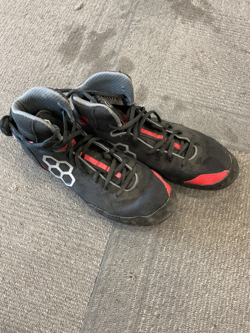 Vist Large View of Product Image Which is Used Rudis Wrestling Shoes Black Senior 9