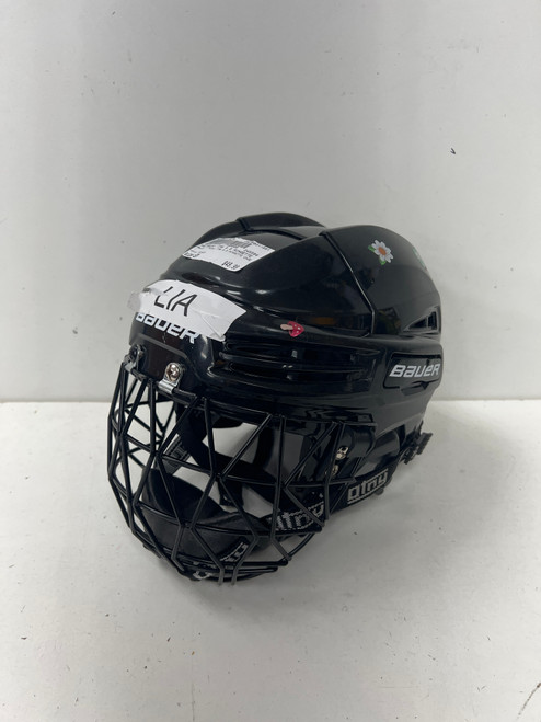 Vist Large View of Product Image Which is Used Bauer IMS 5.0 RINGETTE CAGE Helmet Cage Combo Black SM