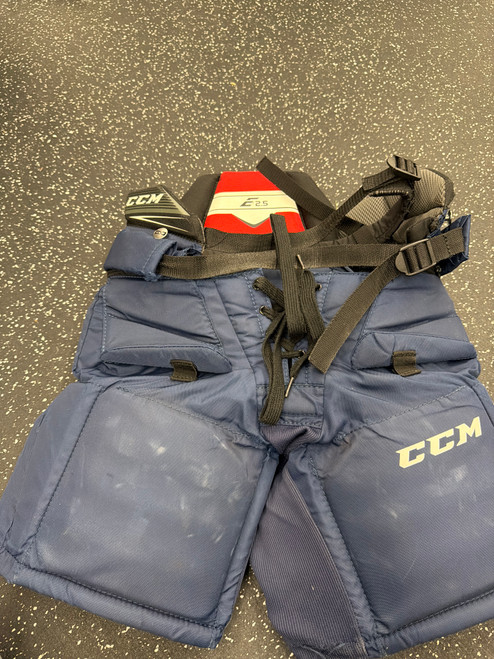 Vist Large View of Product Image Which is Used CCM E2.5 Junior Goalie Pant Navy Blue SM