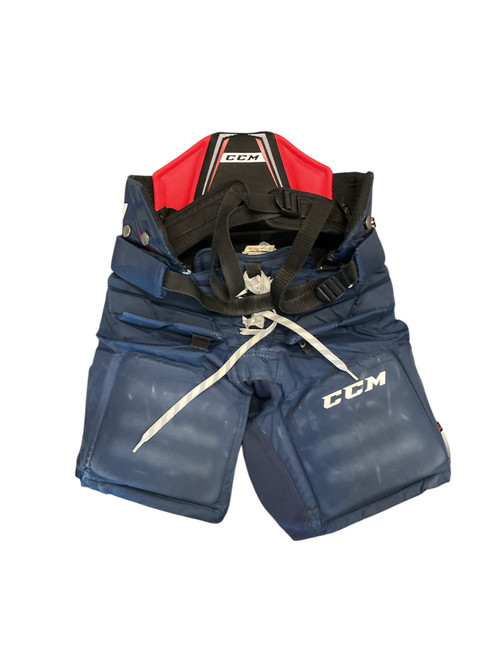 Vist Large View of Product Image Which is Used CCM 1.5 JR SM GP Junior Goalie Pant Navy Blue SM