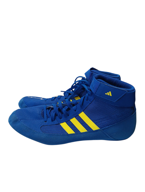 Vist Large View of Product Image Which is Used Adidas Wrestling Shoes Royal Blue Senior 10