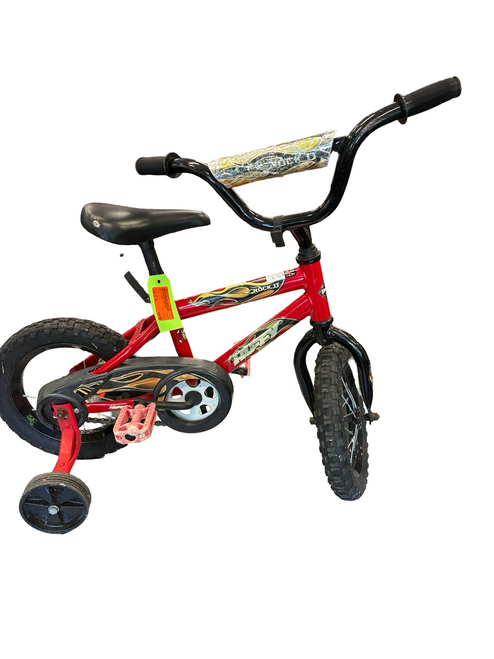 Vist Large View of Product Image Which is Used Huffy ROCK IT Training Wheel Bike Boys Red 12"