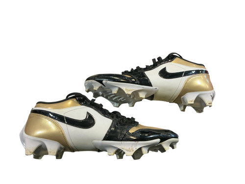 Vist Large View of Product Image Which is Used Nike Adult FB Cleats Black And Gold Senior 13.5