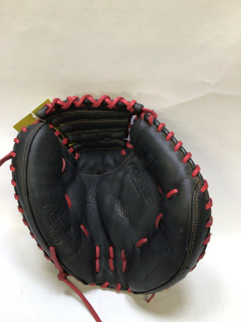 Vist Large View of Product Image Which is Used Rawlings LITE TOE BB/SB Catchers RH Throw Black 31 1/2"