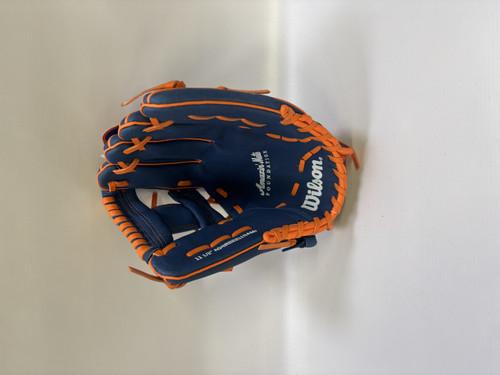 Vist Large View of Product Image Which is Used Wilson A-450 METS BB/SB Glove RH Throw Royal Blue 11 1/2"