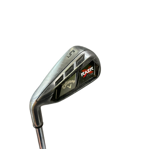 Vist Large View of Product Image Which is Used Callaway RAZR X Mens Individual Iron LH 5 Iron