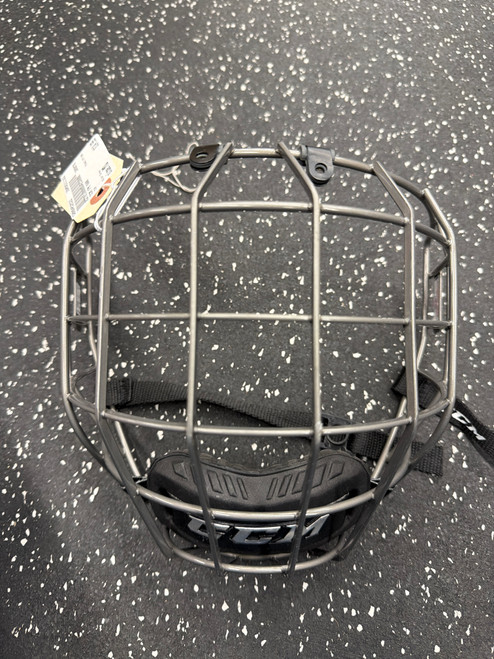 Vist Large View of Product Image Which is Used CCM FM 680 Hockey Wire Mask Grey MD