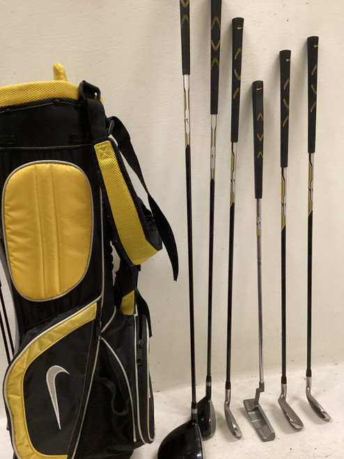 Vist Large View of Product Image Which is Used Nike MACHSPEED JR SQ Jr Package Set RH Yellow 7 Piece