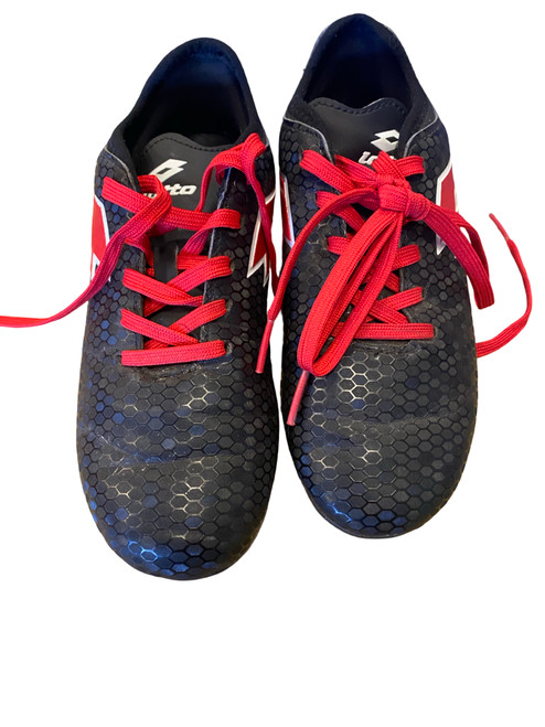 Vist Large View of Product Image Which is Used Lotto Soccer Cleats Red Junior 02