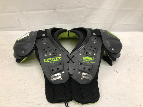 Vist Large View of Product Image Which is Used Schutt DS FLEX FB Shoulder Pads Green SM