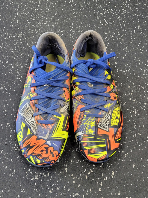 Vist Large View of Product Image Which is Used Adidas Soccer Cleats Navy Blue Senior 9