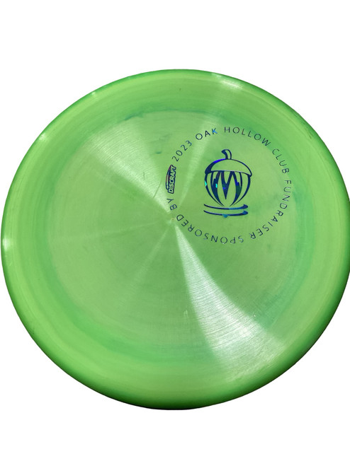Vist Large View of Product Image Which is Used Discraft ZONE Disc Golf Putter Neon Green