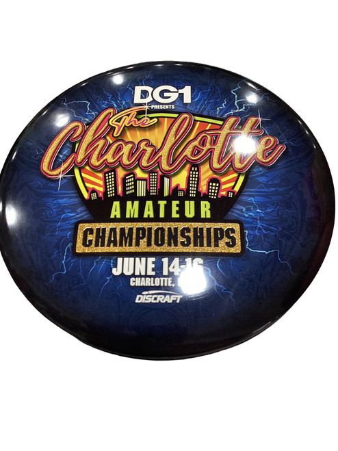Vist Large View of Product Image Which is Used Discraft BUZZ Disc Golf Mid Range Navy Blue