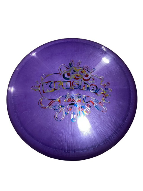 Vist Large View of Product Image Which is Used Discraft BUZZ Disc Golf Mid Range Purple