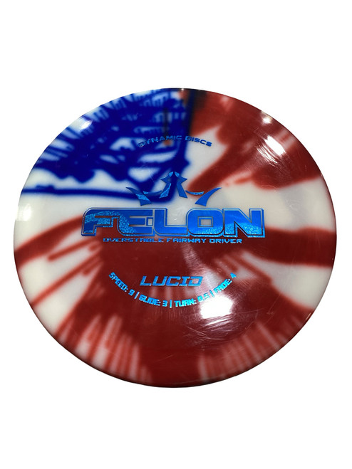 Vist Large View of Product Image Which is Used Dynamic Discs FELON LUCID Disc Golf Driver Red 175g