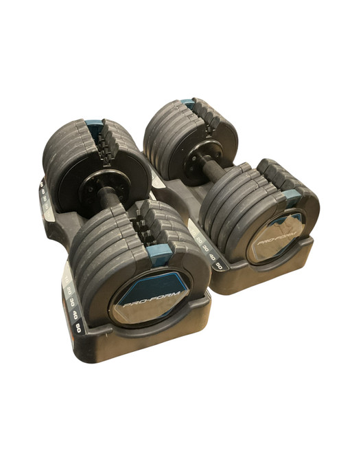 Vist Large View of Product Image Which is Used Proform Adj Dumbbells 5-50 LB