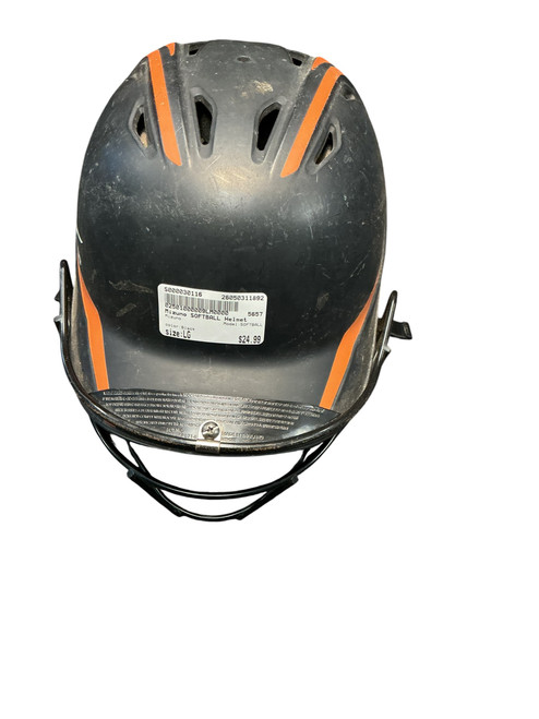 Vist Large View of Product Image Which is Used Mizuno SOFTBALL Batting Helmet w/Mask Black LG
