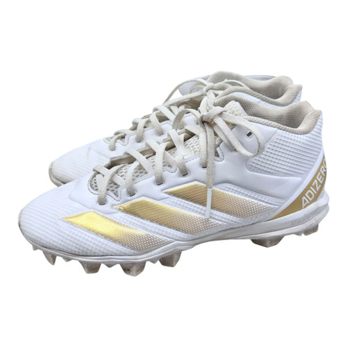 Vist Large View of Product Image Which is Used Adidas ADIZERO IMPACT.2 Adult FB Cleats White Senior 7.5