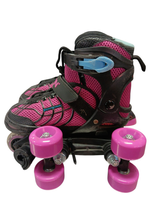 Vist Large View of Product Image Which is Used Schwinn ADJUSTABLE 1-4 Junior Rec Fitness Skates Pink Adjustable