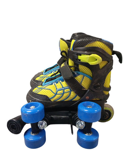 Vist Large View of Product Image Which is Used Schwinn ADJUSTABLE 1-4 Junior Rec Fitness Skates Yellow Adjustable