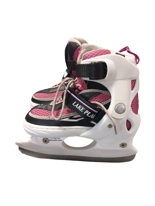 Vist Large View of Product Image Which is Used Lake Placid ADJUSTABLE 12-2 Junior Hockey Skate Adjustable