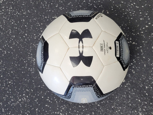 Vist Large View of Product Image Which is Used Under Armour DESAFIO All Size Soccer Ball White 4