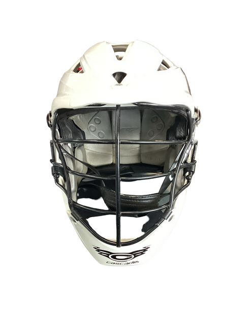 Vist Large View of Product Image Which is Used Cascade PRO 7 Lacrosse Helmet White One Size