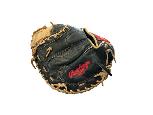 Vist Large View of Product Image Which is Used Rawlings PSCM33BC BB/SB Catchers RH Throw Black 33"
