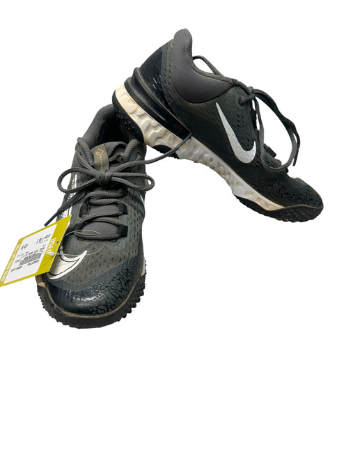 Vist Large View of Product Image Which is Used Nike TURF SHOE BB/SB Cleats Grey Youth 06.5