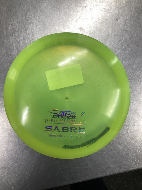 Vist Large View of Product Image Which is Used Gateway SABRE Disc Golf Driver Optic Yellow
