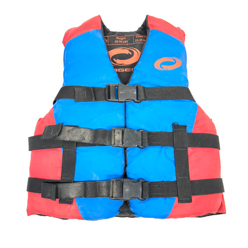 Vist Large View of Product Image Which is Used ORAGEOUS Youth PFD Royal Blue MD