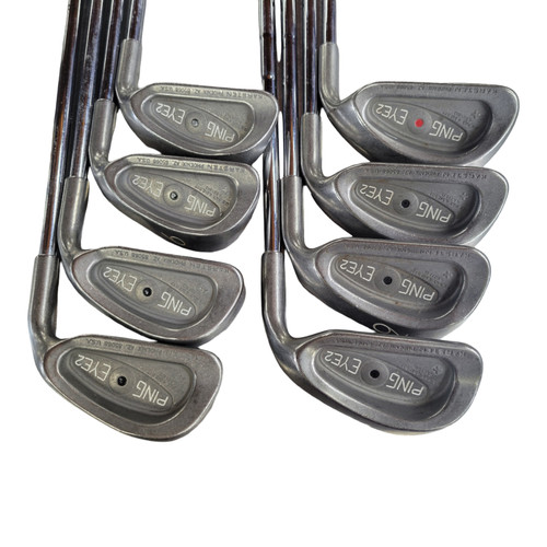 Vist Large View of Product Image Which is Used Ping EYE2 SET BLACKDOT -NO 5I-RED DOT SW- Mens Iron Set RH 3I-SW