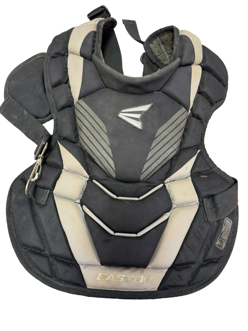 Vist Large View of Product Image Which is Used Easton GAME TIME Youth Baseball Catchers Chest Protector Black Age 9-12