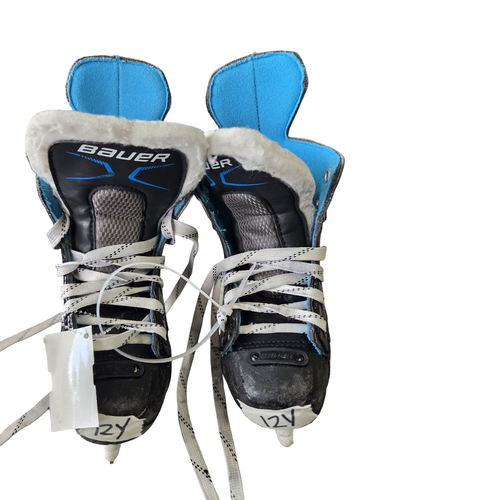 Vist Large View of Product Image Which is Used Bauer XLP SKATES 12Y Youth Hockey Skate Youth 12.0