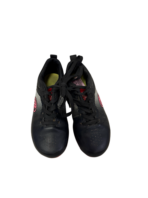 Vist Large View of Product Image Which is Used Rawlings SACTION LOW Baseball & Softball Cleats Black/Pink Junior 01