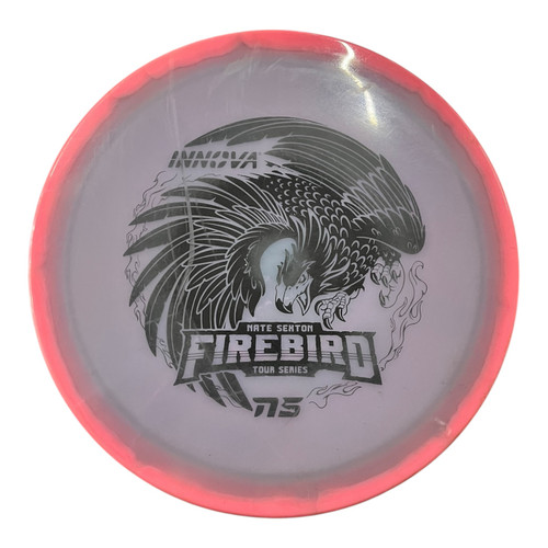 Vist Large View of Product Image Which is Used Innova NATE SEXTON FIREBIRD TOUR SERIES NS Disc Golf Driver Pink 175g