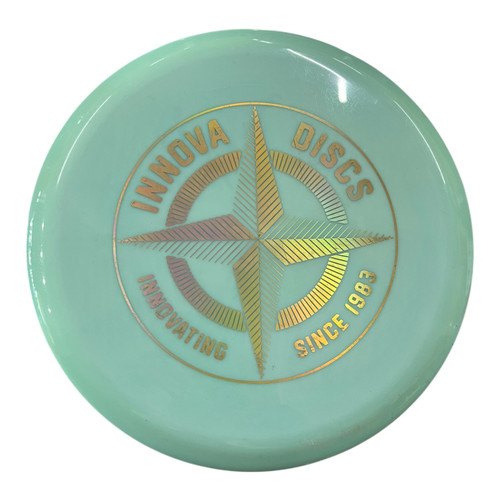Vist Large View of Product Image Which is Used Innova ROLLO Disc Golf Mid Range Teal 180g