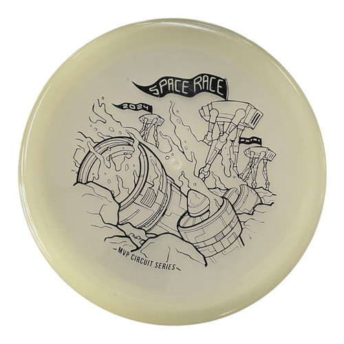 Vist Large View of Product Image Which is Used MVP SPACE RACE 2024 Disc Golf Putter Camel 174g