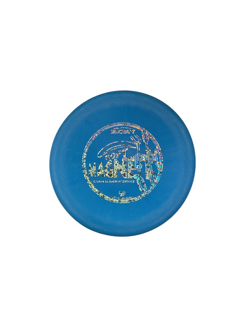 Vist Large View of Product Image Which is Used Discraft SOFT MAGNET Disc Golf Putter Royal Blue 171g