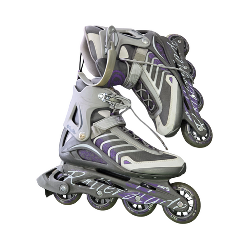 Vist Large View of Product Image Which is Used Rollerblade SPIRIT BLADE SKATES SZ10 Senior Rec Fitness Skates Grey Senior 10