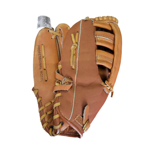 Vist Large View of Product Image Which is Used Mizuno STEERHIDE PRO LH 12 BB/SB Glove LH Throw Brown 12"