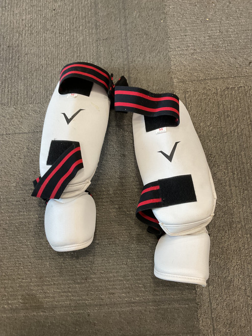 Vist Large View of Product Image Which is Used Vision Martial Arts Shin Pads White MD