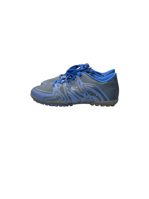 Vist Large View of Product Image Which is Used Soccer Indoor Shoes Royal Blue Junior 04