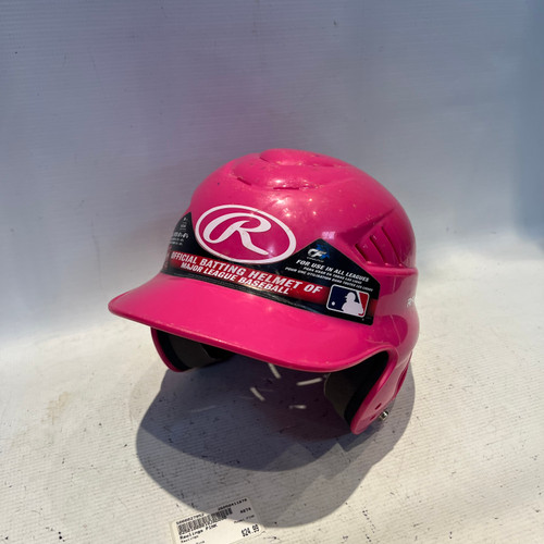 Vist Large View of Product Image Which is Used Rawlings PINK Batting Helmet No Mask Pink XS
