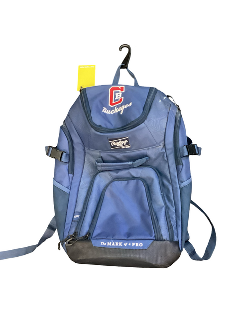 Vist Large View of Product Image Which is Used Rawlings THE MARK OF A PRO BB/SB Player Backpack Navy Blue
