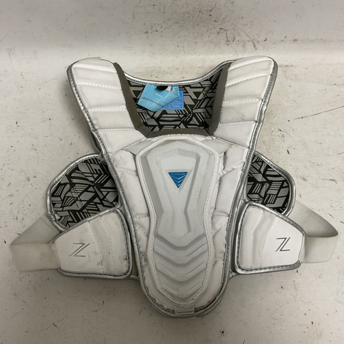 Vist Large View of Product Image Which is Used True ZEROLYTE Lacrosse Shoulder Pads White LG